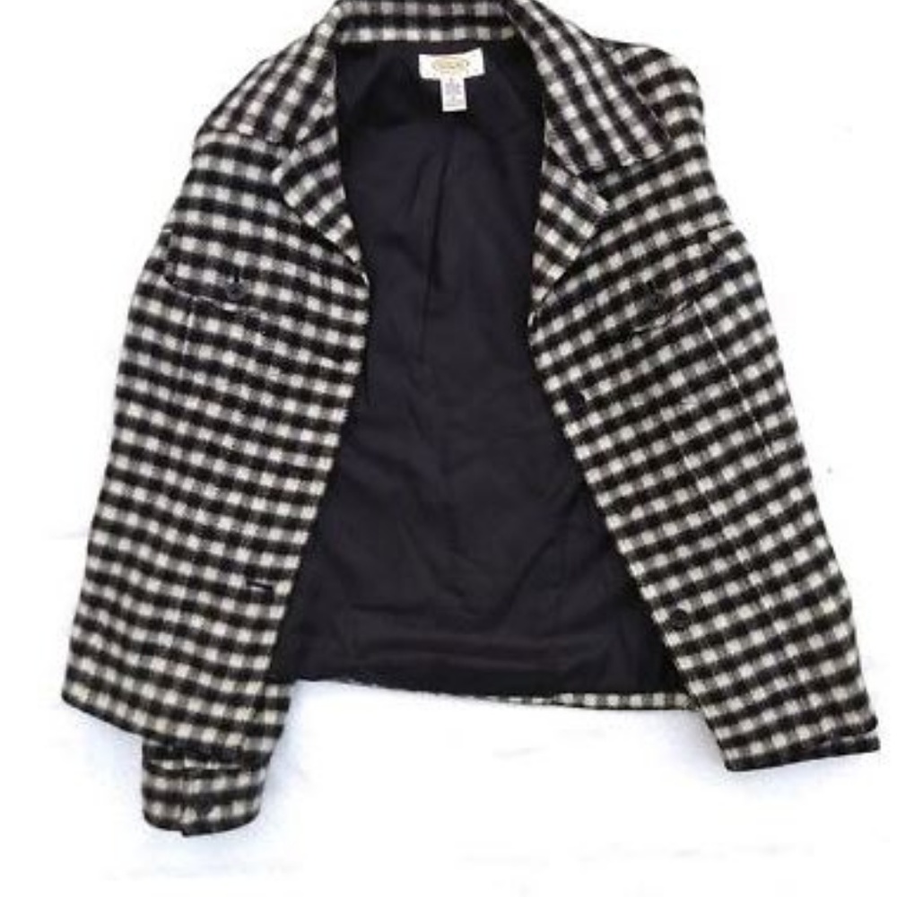 Talbots Gingham Plaid Wool Jacket - image 3
